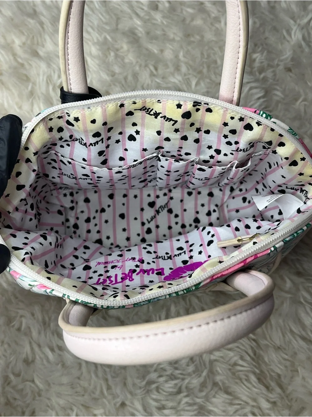 Betsey Johnson Luvbestey Flamingo Satchel Bag